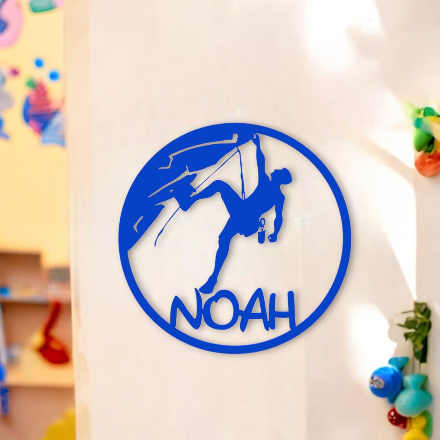 Décoration Murale Escaladeur personnalisé avec prénom