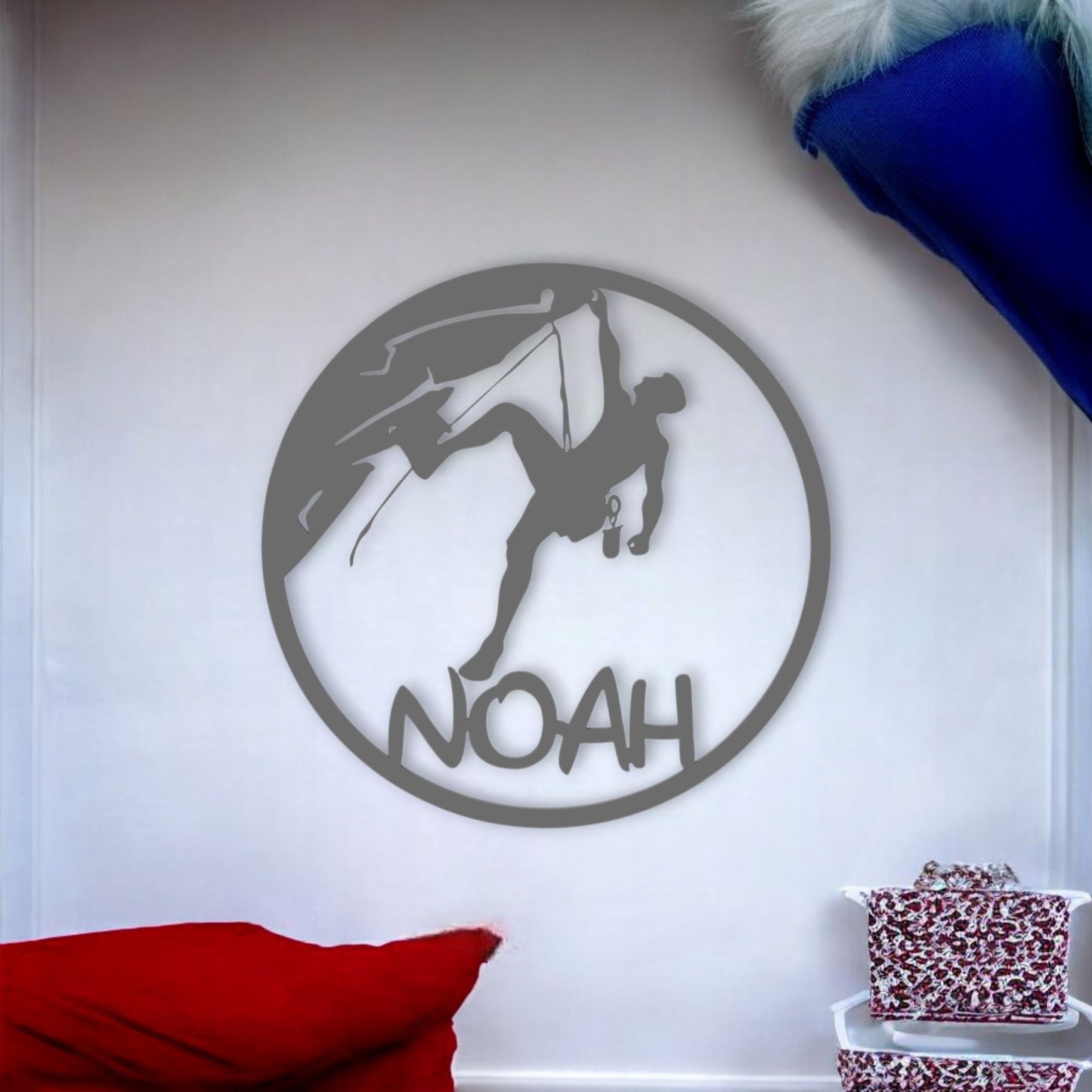 Décoration Murale Escaladeur personnalisé avec prénom