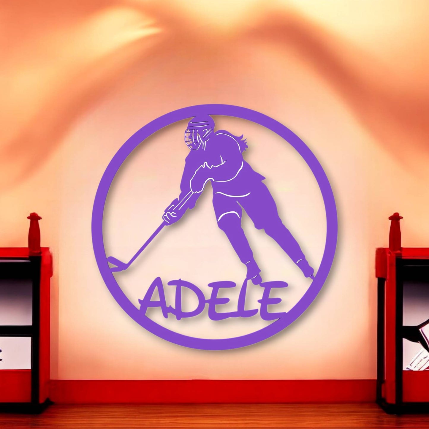 Décoration chambre de fille Hockey sur glace