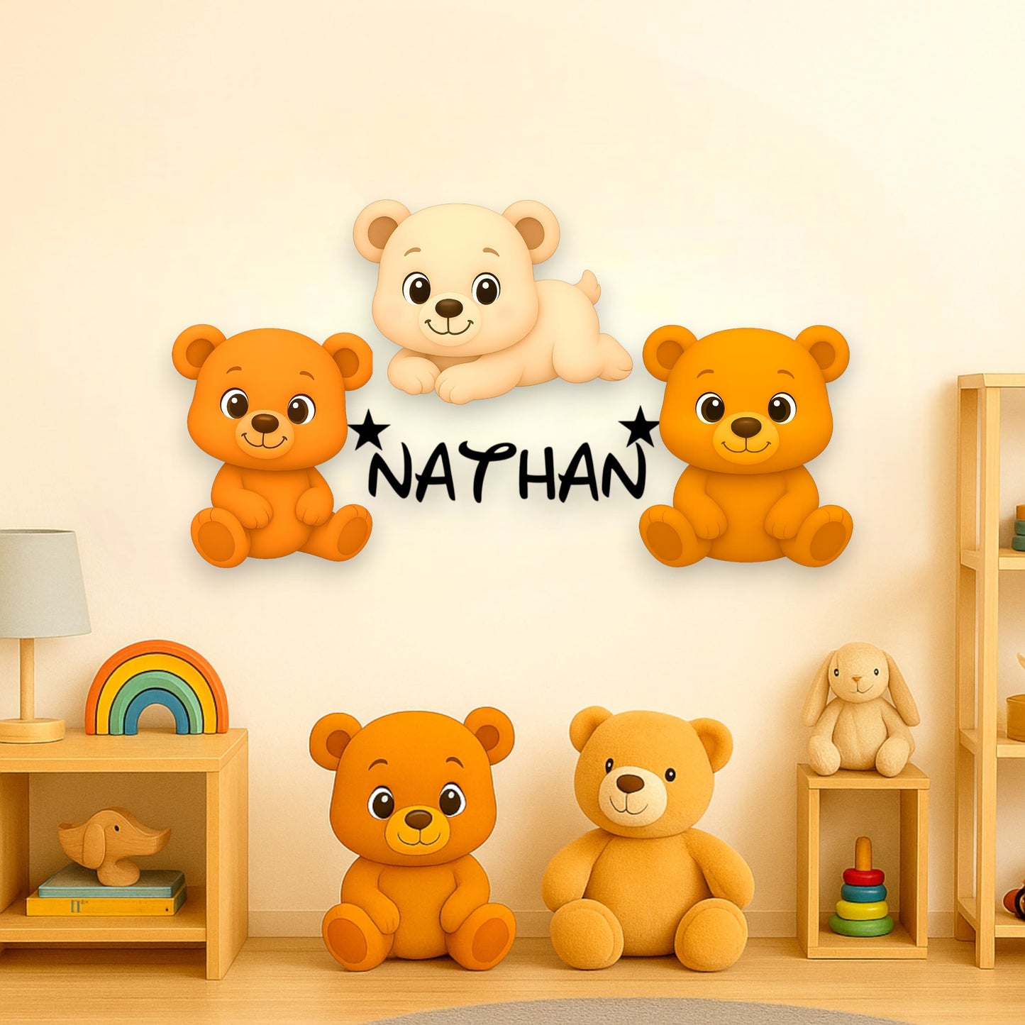 Décoration personnalisée Oursons avec prénom