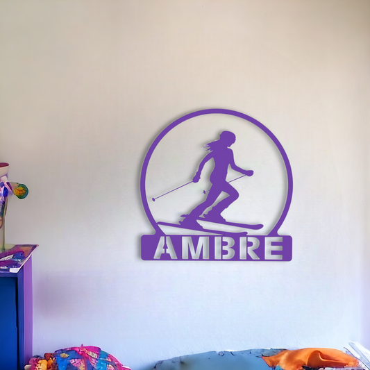 Décoration Murale Skieuse