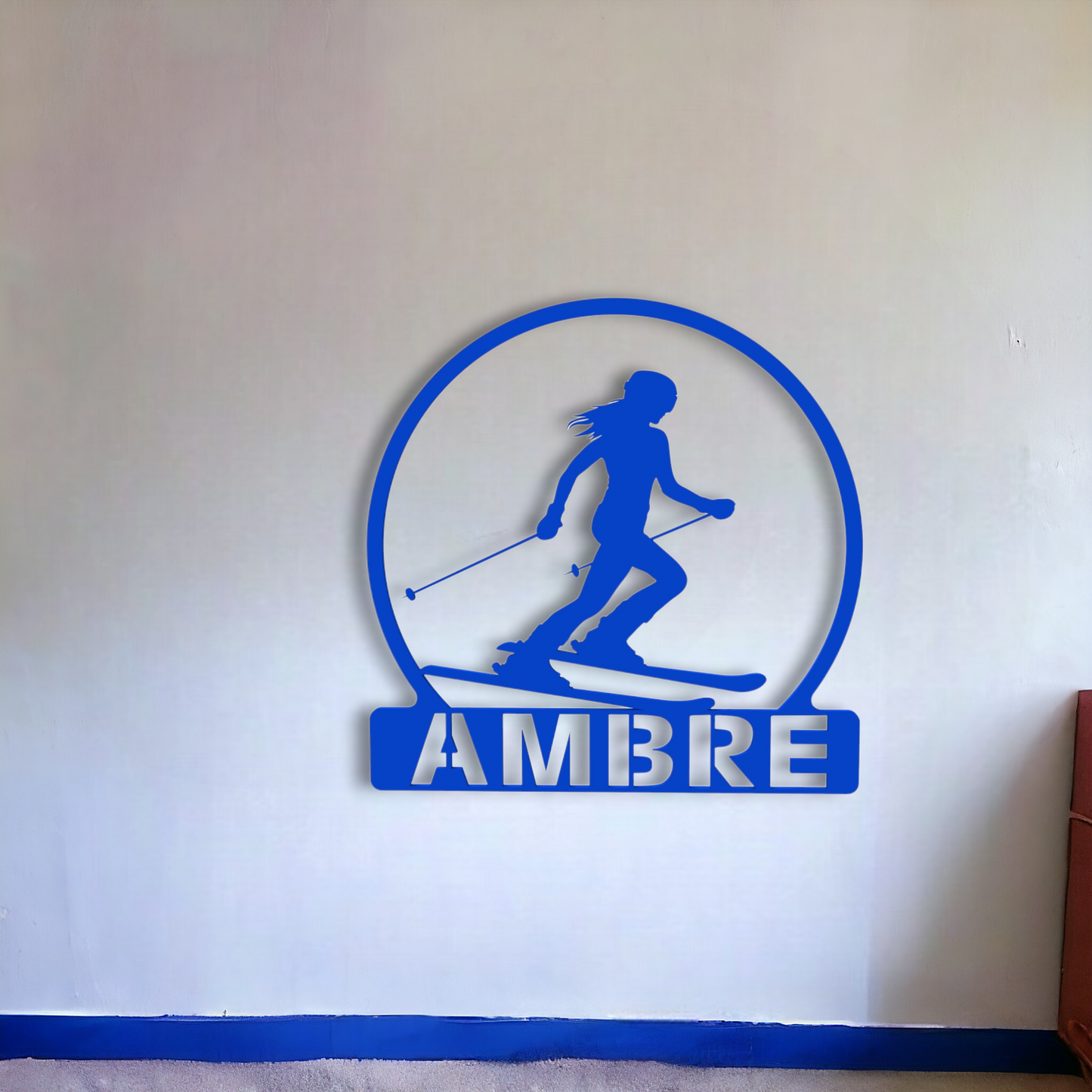 Décoration Murale Skieuse