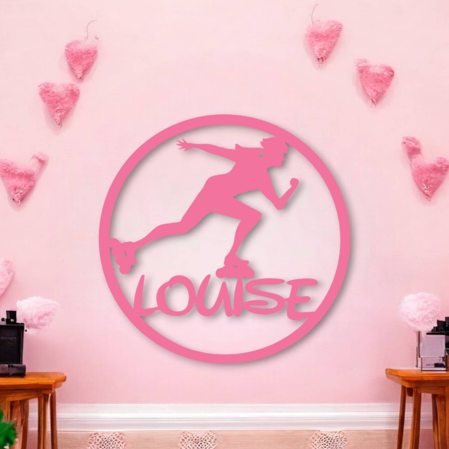 Décoration Murale Roller Féminine Personnalisée