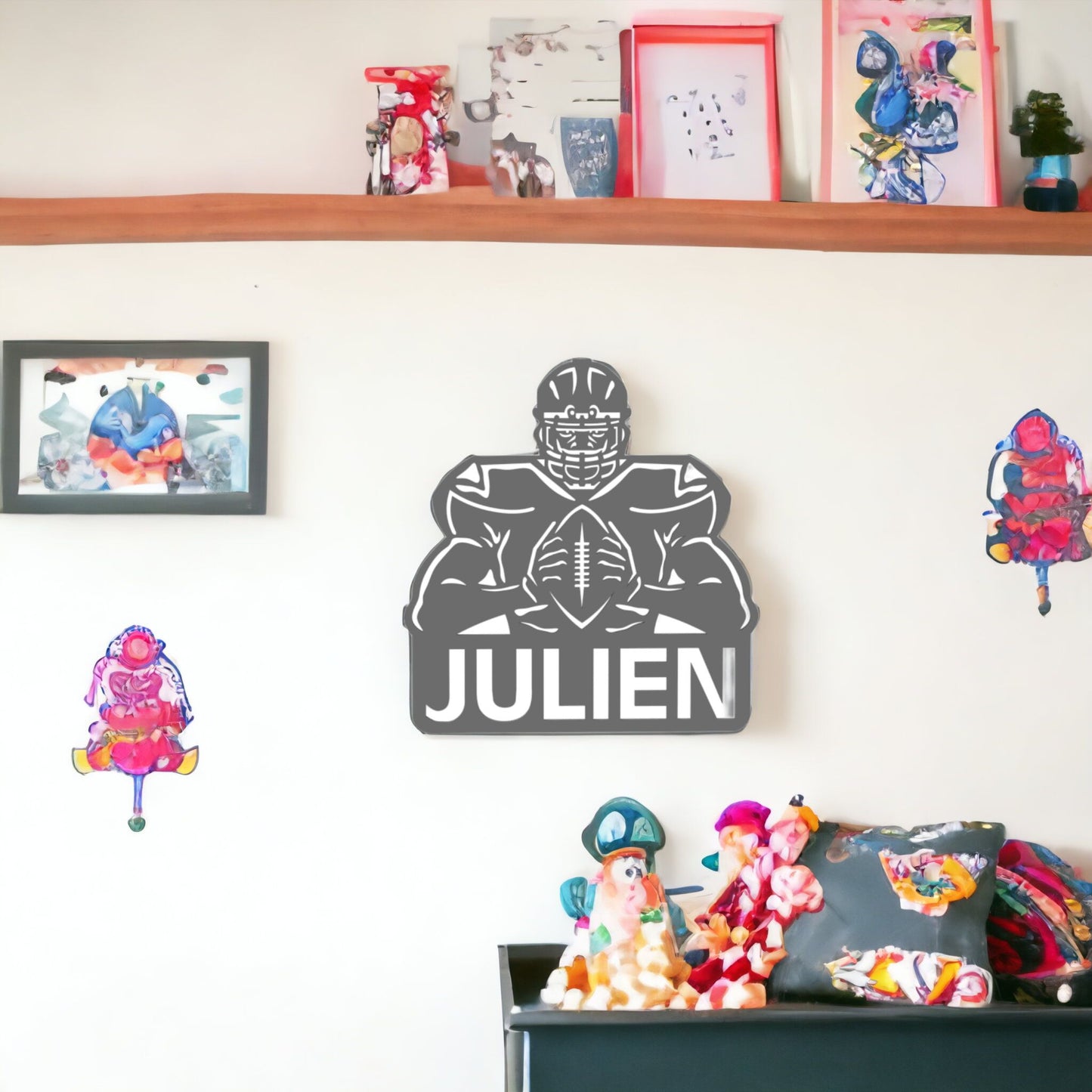Décoration Murale Rugbyman Personnalisée