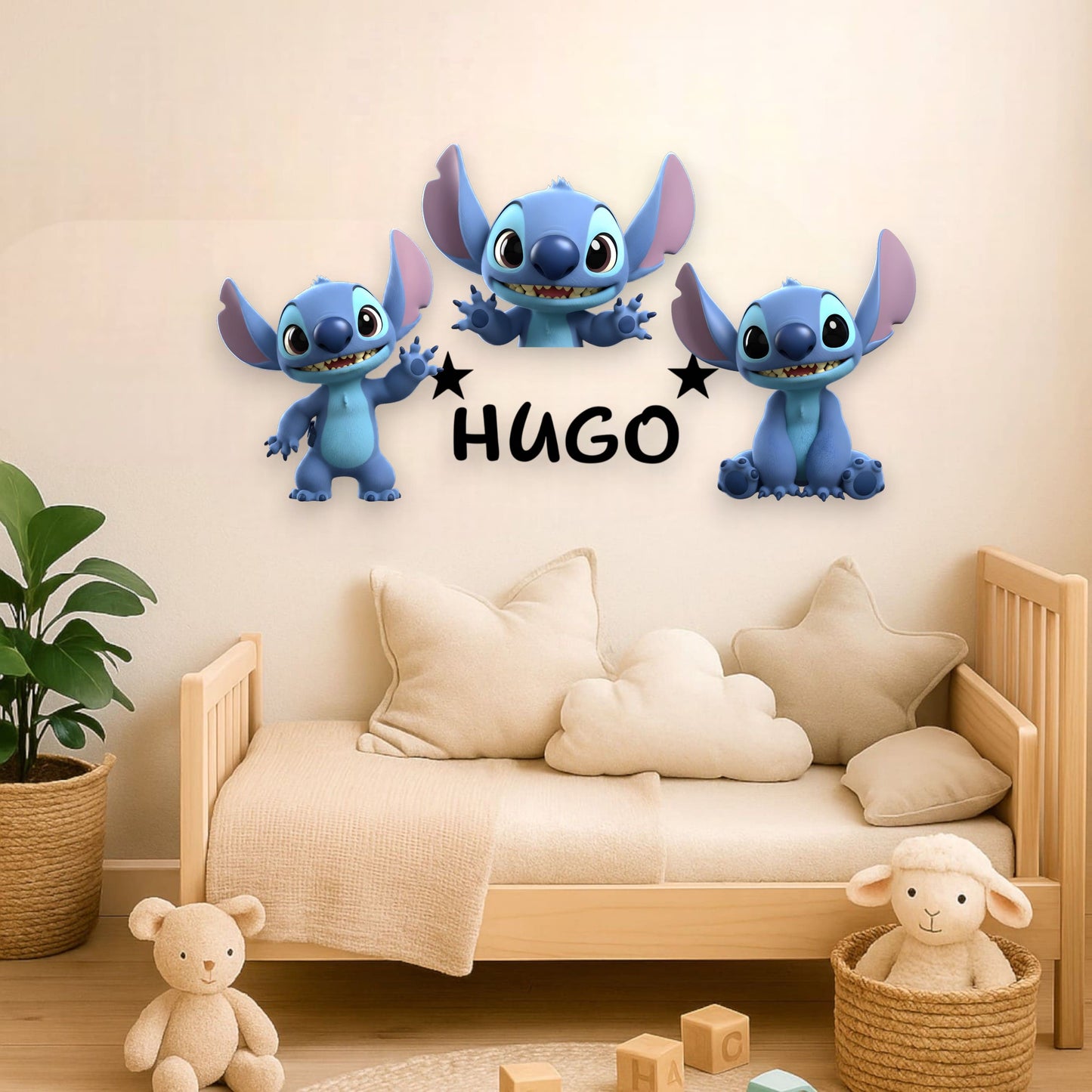 Décoration personnalisée – Stitch avec prénom