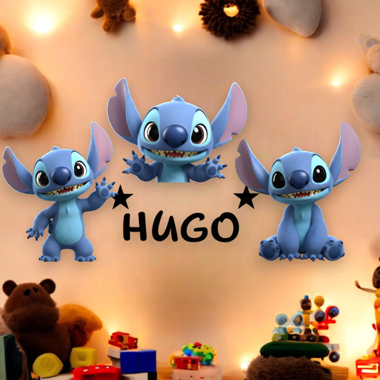 Décoration personnalisée – Stitch avec prénom
