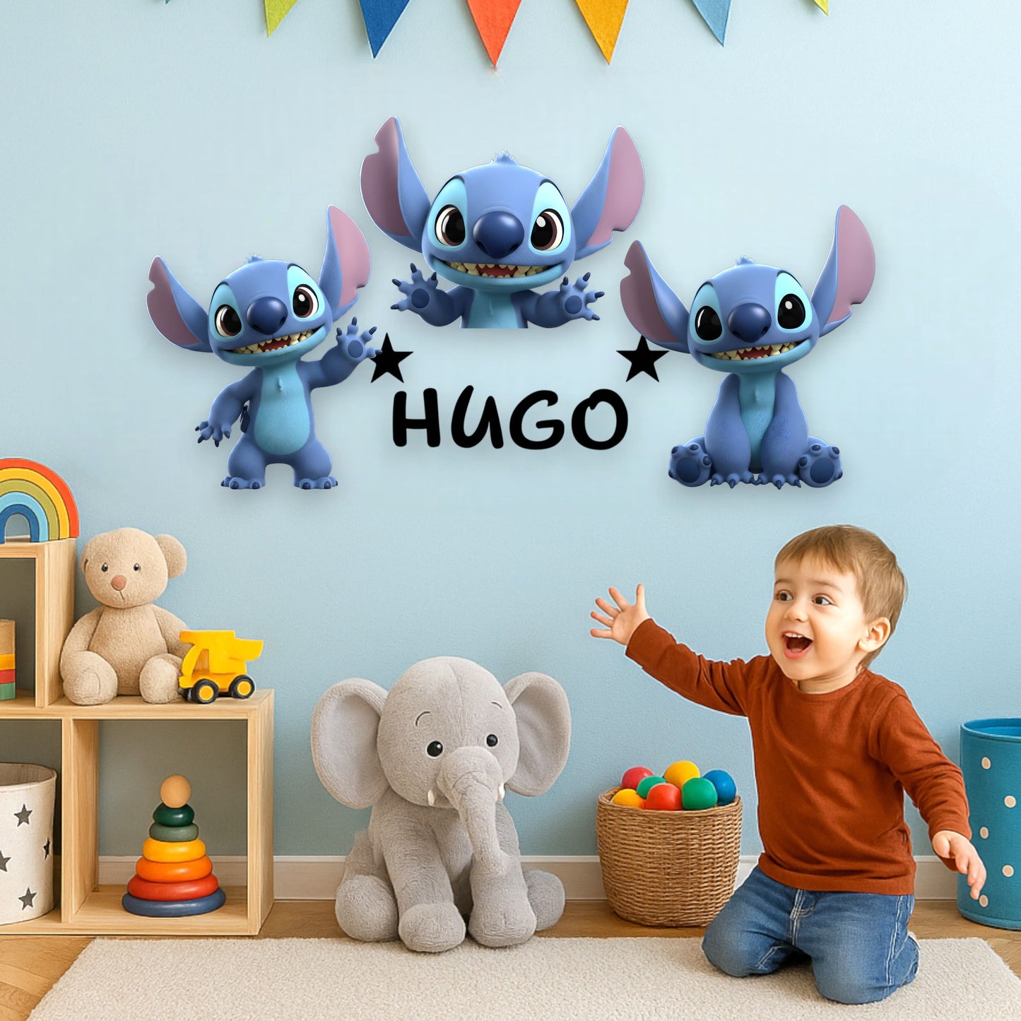 Décoration personnalisée – Stitch avec prénom