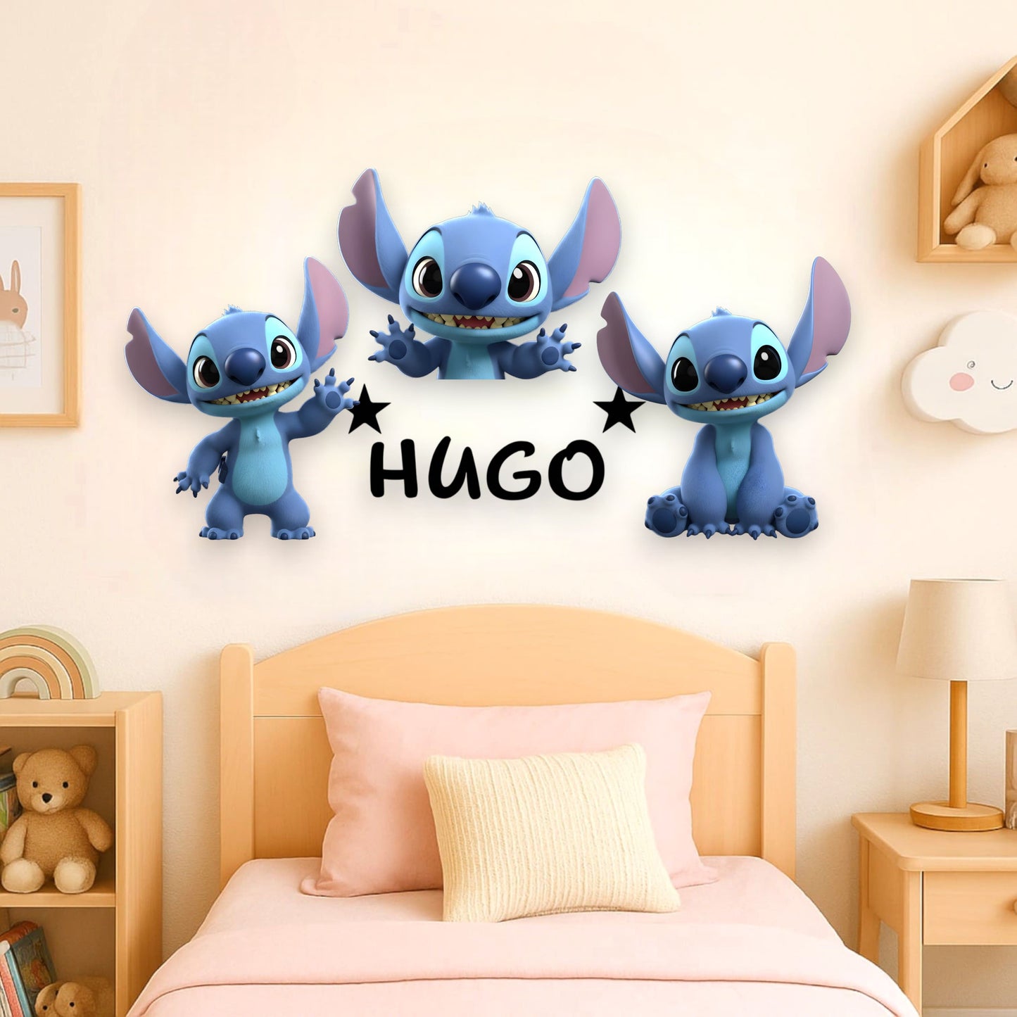 Décoration personnalisée – Stitch avec prénom