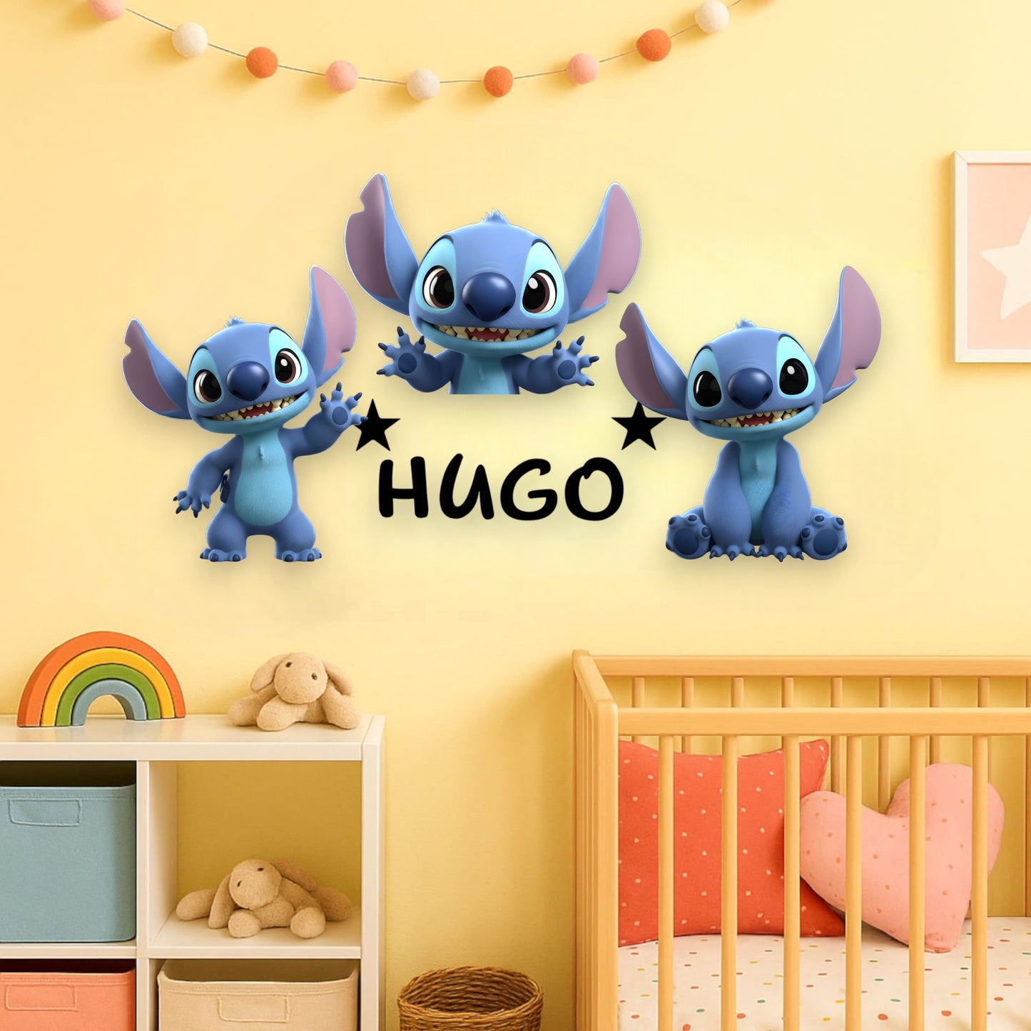 Décoration personnalisée – Stitch avec prénom