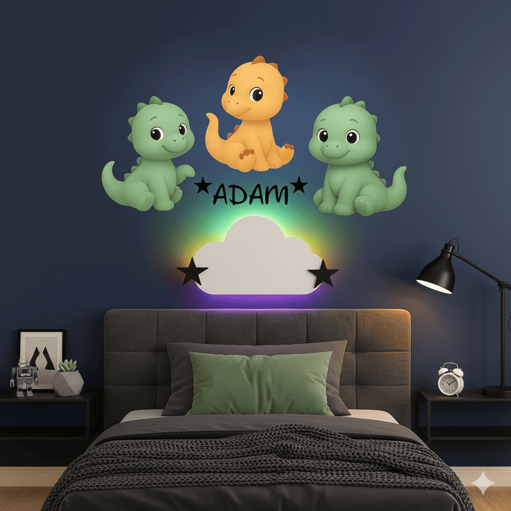 Décoration Dinosaures personnalisée avec prénom