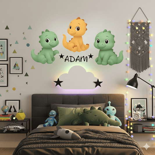 Décoration Dinosaures personnalisée avec prénom