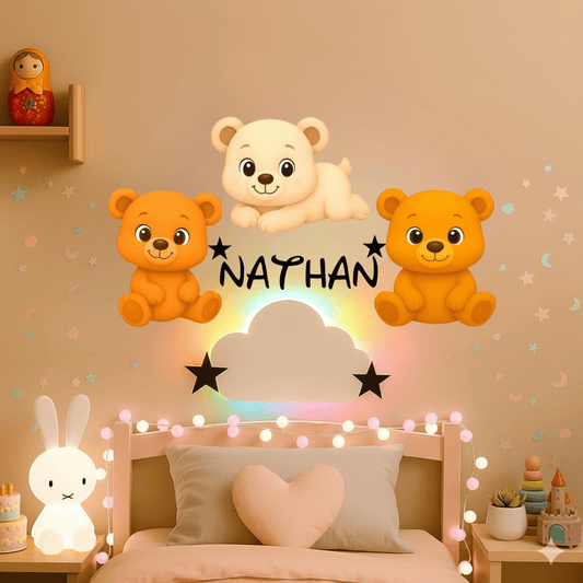 Décoration personnalisée Oursons avec prénom