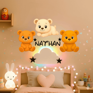 Décoration personnalisée Oursons avec prénom