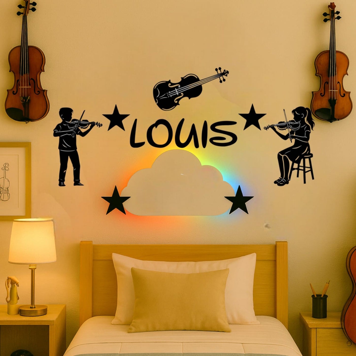 Décoration Murale Violon avec Prénom