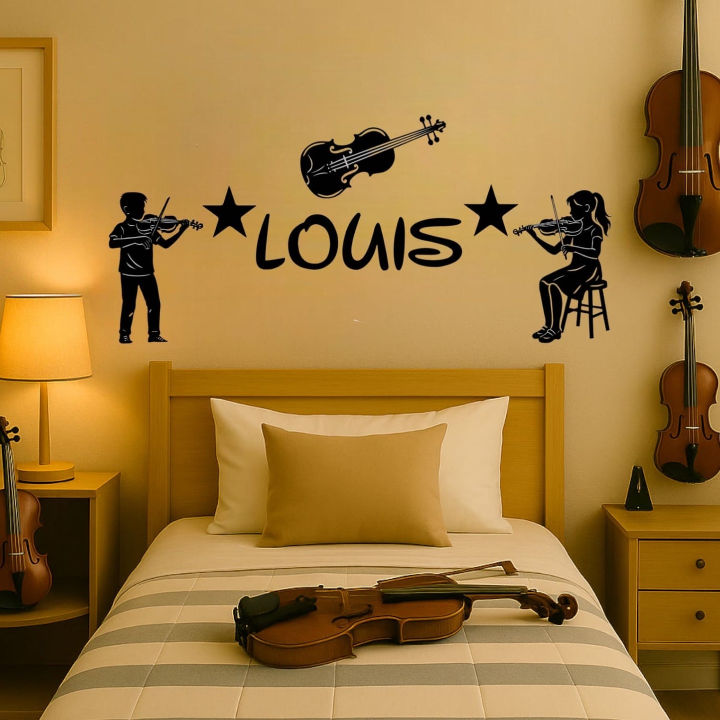 Décoration Murale Violon avec Prénom