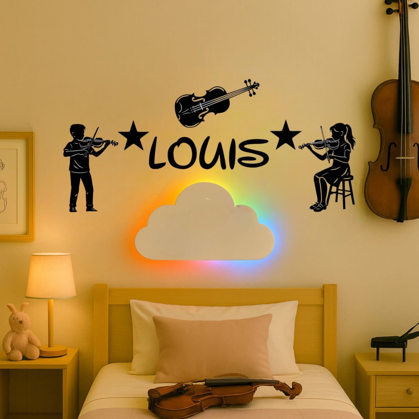 Décoration Murale Violon avec Prénom