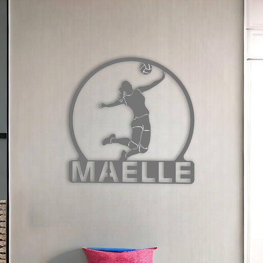 Décoration murale joueuse du VolleyBall 3D