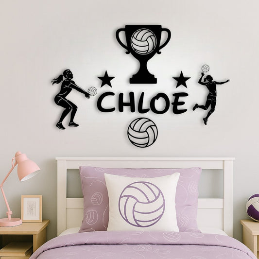 Décoration volley fille avec prénom