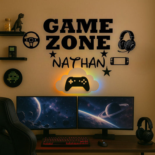 Décoration Murale Personnalisée GAME ZONE