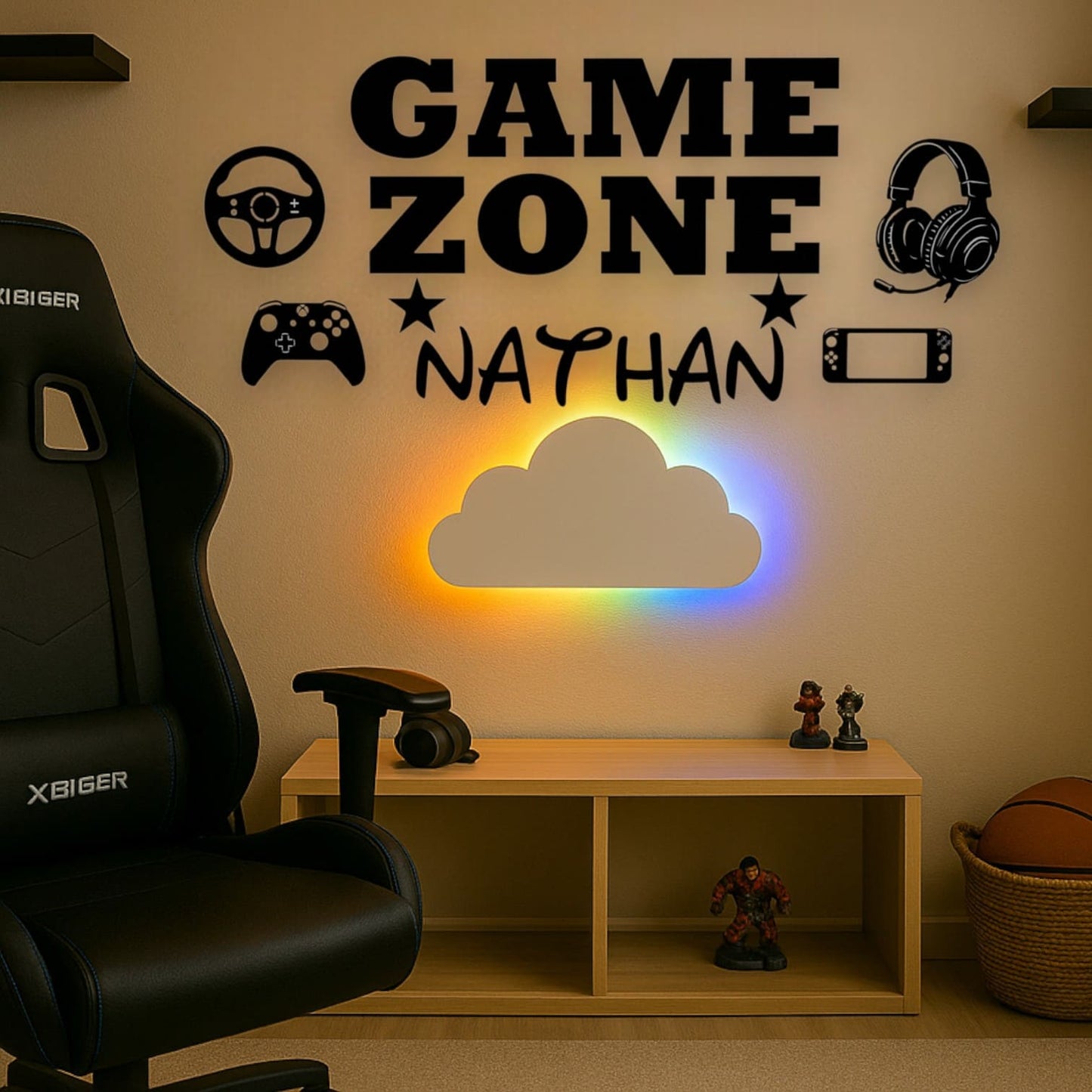 Décoration Murale Personnalisée GAME ZONE