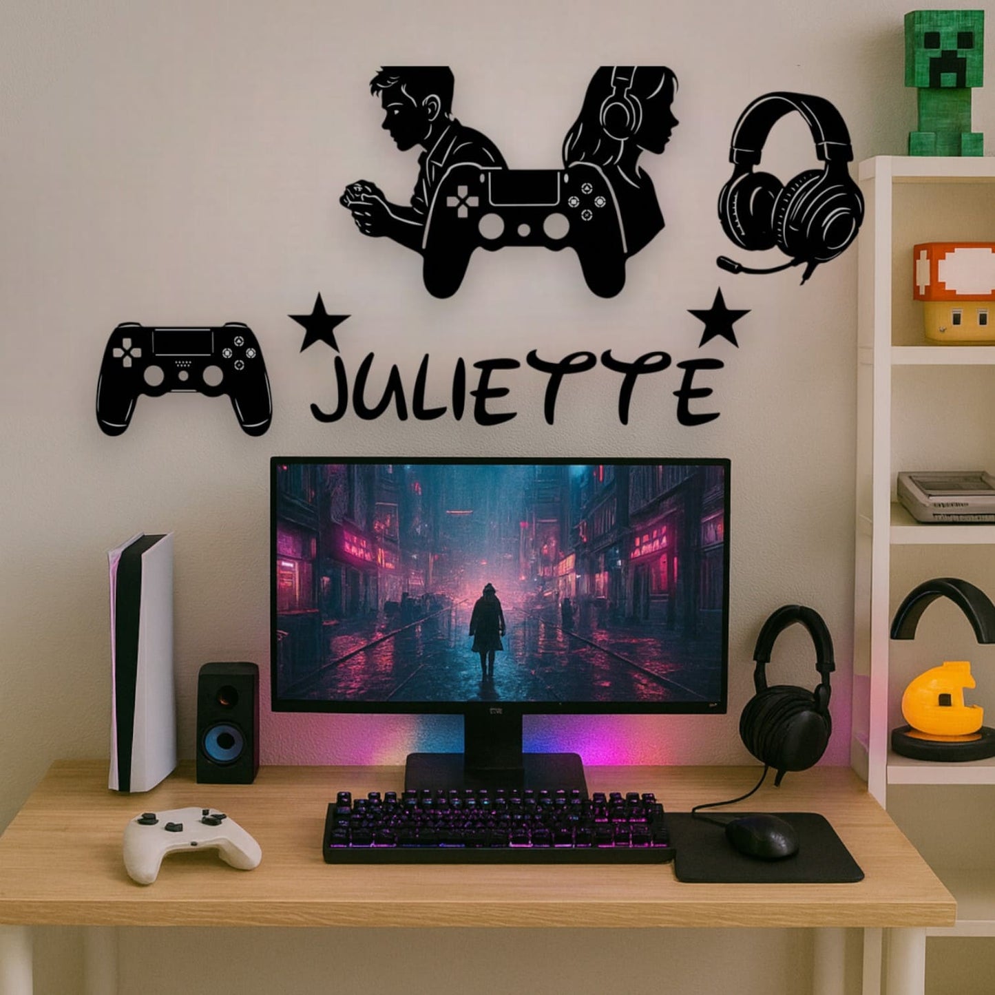 Décoration Murale Gamer Personnalisée