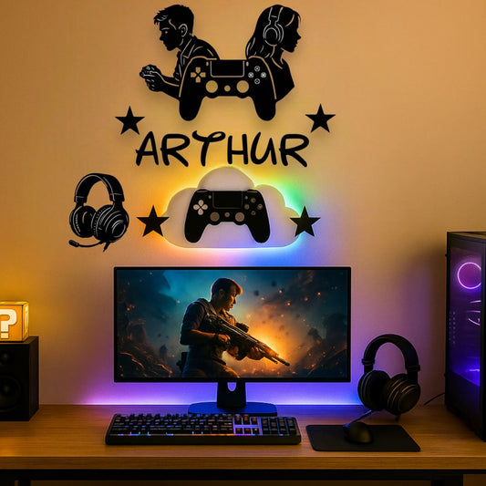 Décoration Murale Gamer Personnalisée