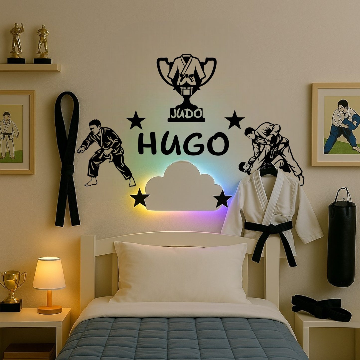Décoration murale chambre enfant judo