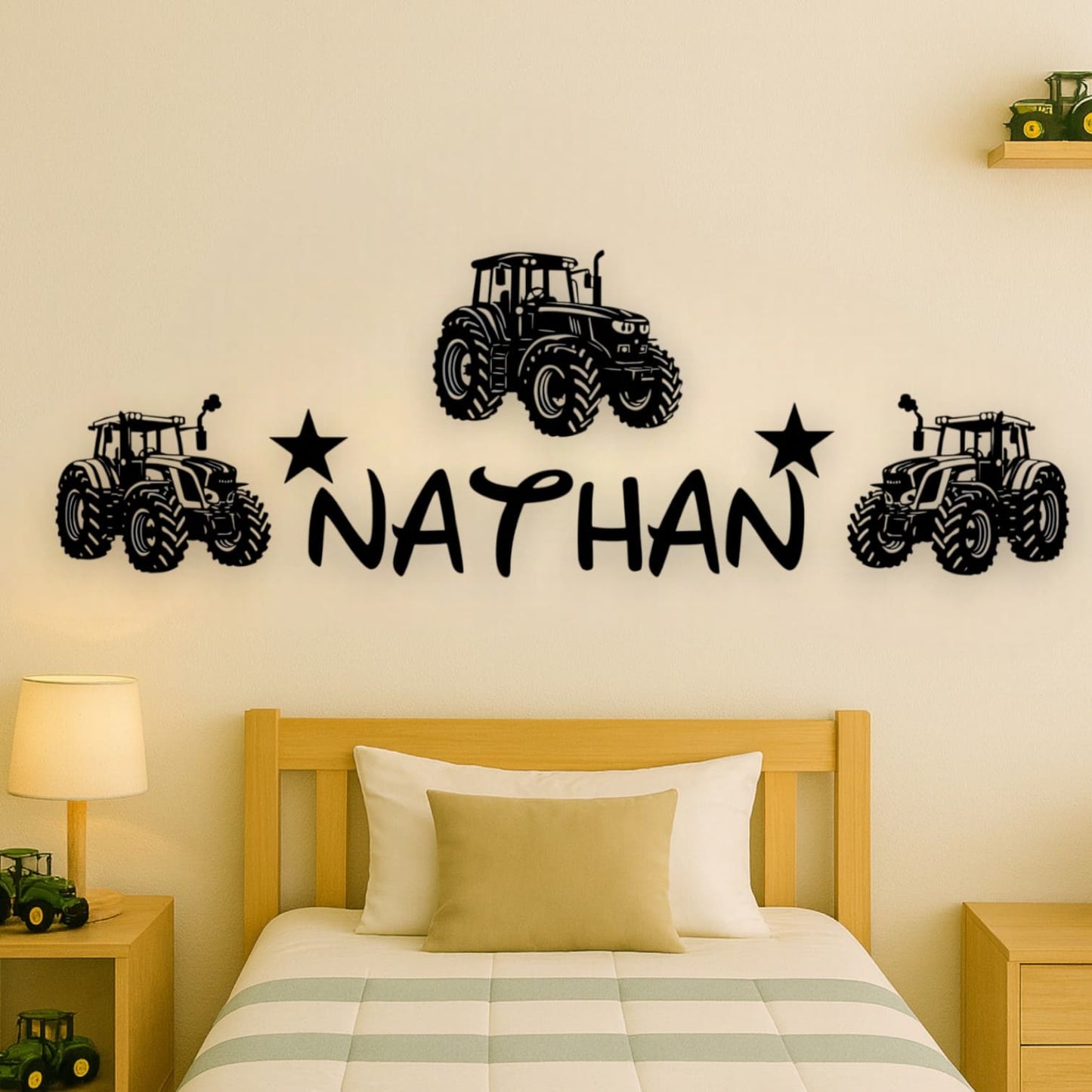 Décoration Murale Tracteurs avec Prénom